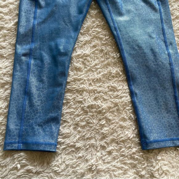 Zyia Blue Mermaid Light N Tight Pocket Capri Size 6-8 - Picture 5 of 11